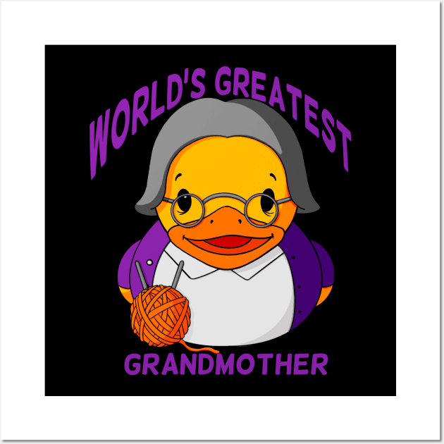 World’s Greatest Grandmother Rubber Duck Wall Art by Alisha Ober Designs